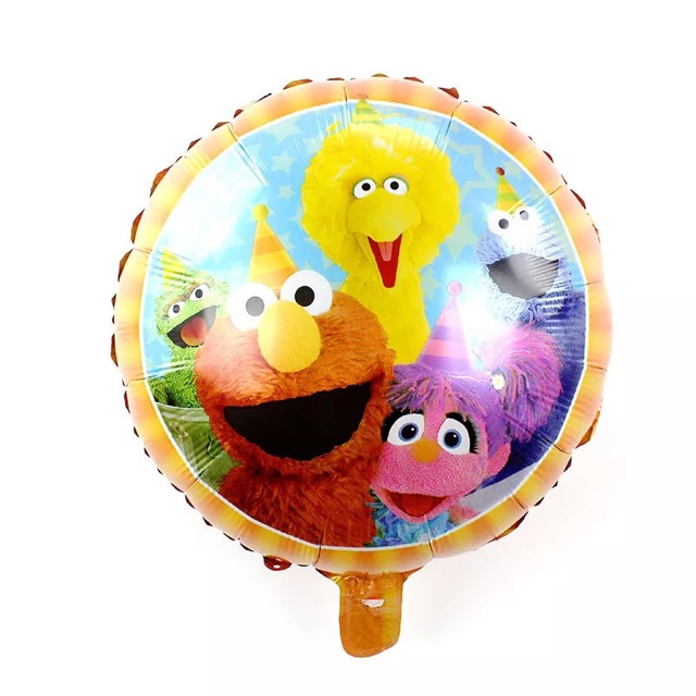 Bong Bóng Hình Sesame Street 18 Inch Trang Trí Tiệc