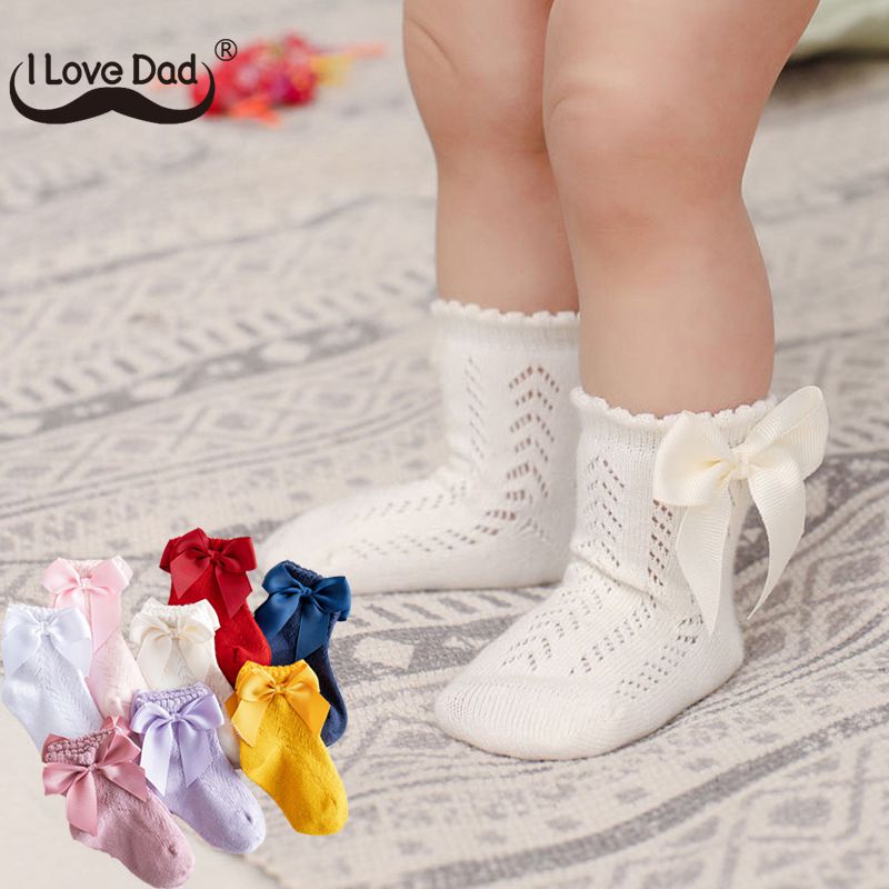 Vớ Phối Nơ Xinh Xắn Cho Bé Gái