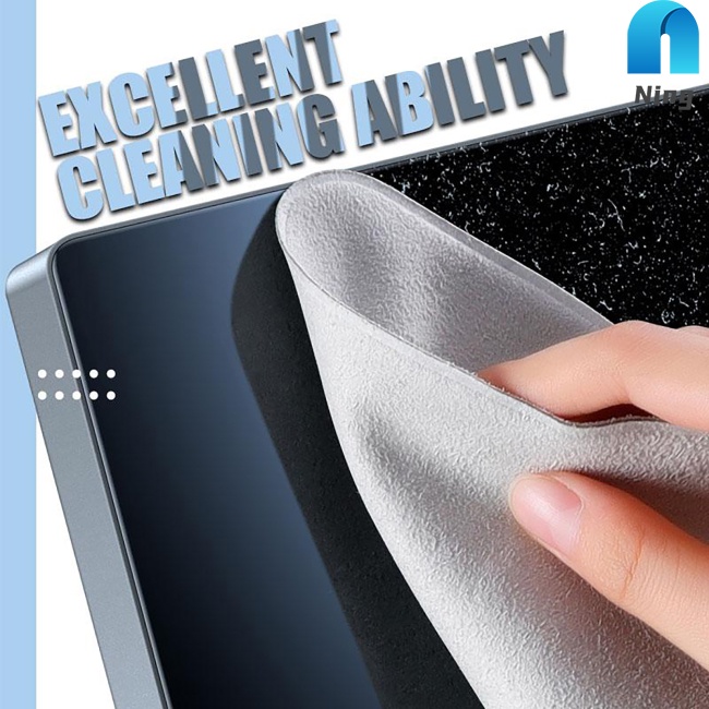 Khăn Lau Màn Hình Bằng Sợi Micro Mềm Mại Có Thể Tái Sử Dụng Cho iPhone Macbook iPad