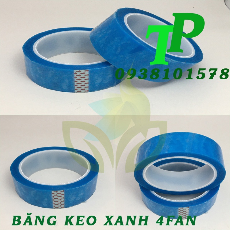 Băng keo xanh 4fan dán Tủ Lạnh và Máy Lạnh, băng dính chuyên dụng