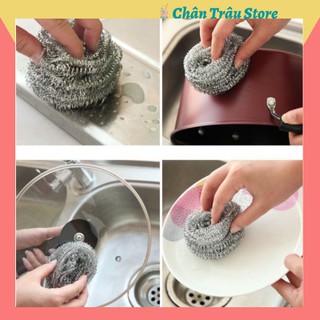 Combo 6 miếng cọ nồi bằng sắt tiện dụng 88137 CHÂN TRÂU STORE