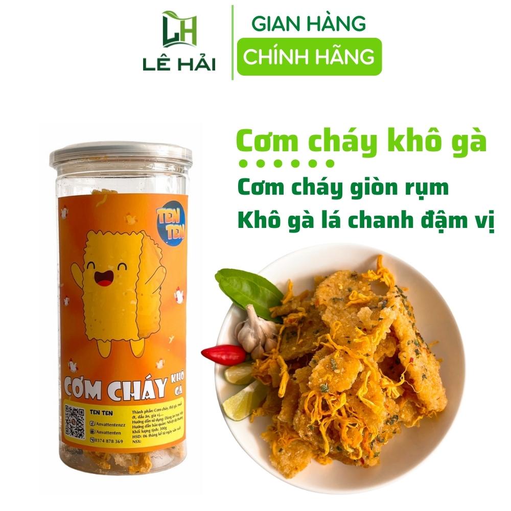Cơm cháy lắc khô gà lá chanh 300g Lê Hải đồ ăn vặt Sài Gòn ngon rẻ
