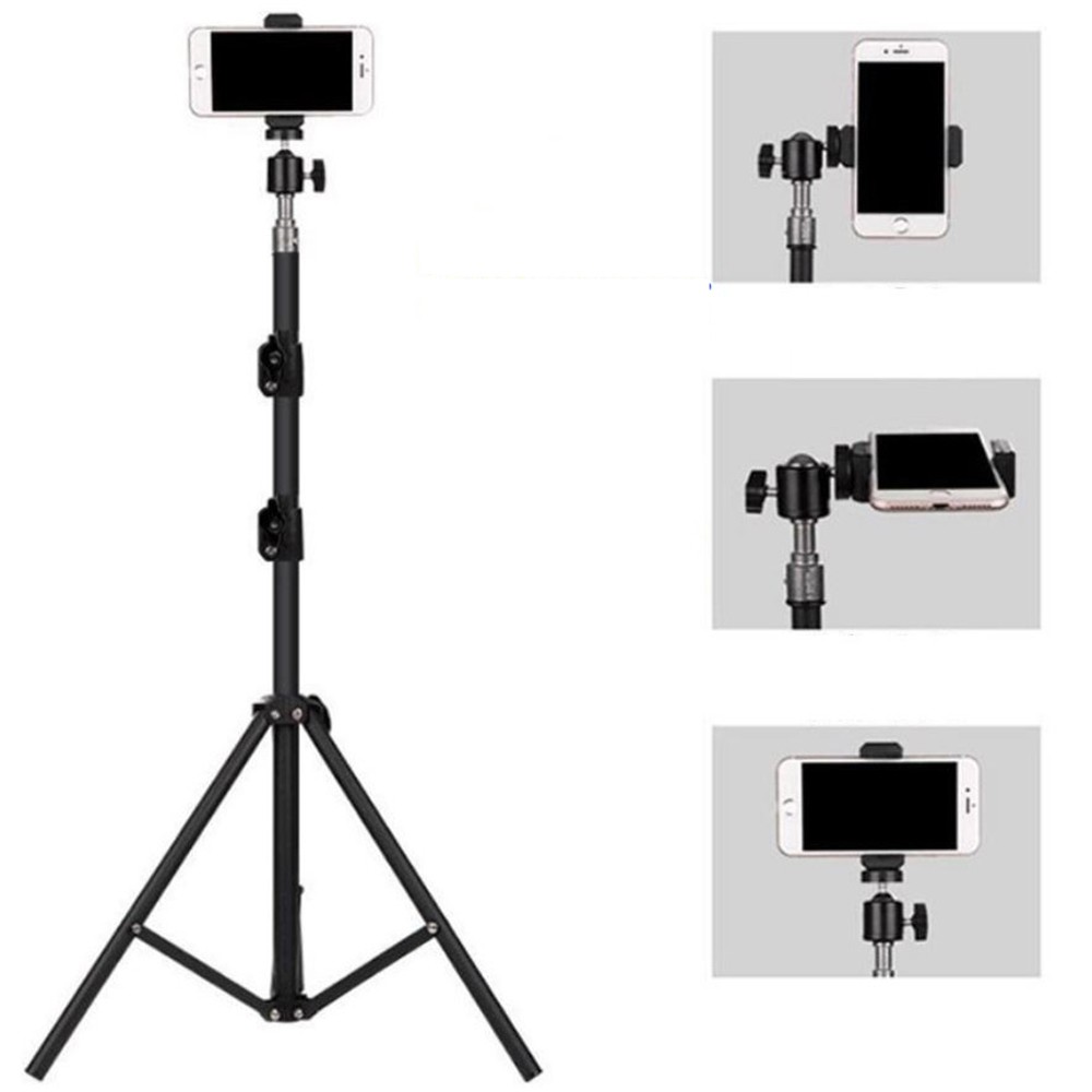 Bộ livestream, chân tripod tự sướng, quay titok dùng cho điện thoại và máy ảnh có remote bluetooth, đầu kẹp xoay 360 độ | BigBuy360 - bigbuy360.vn