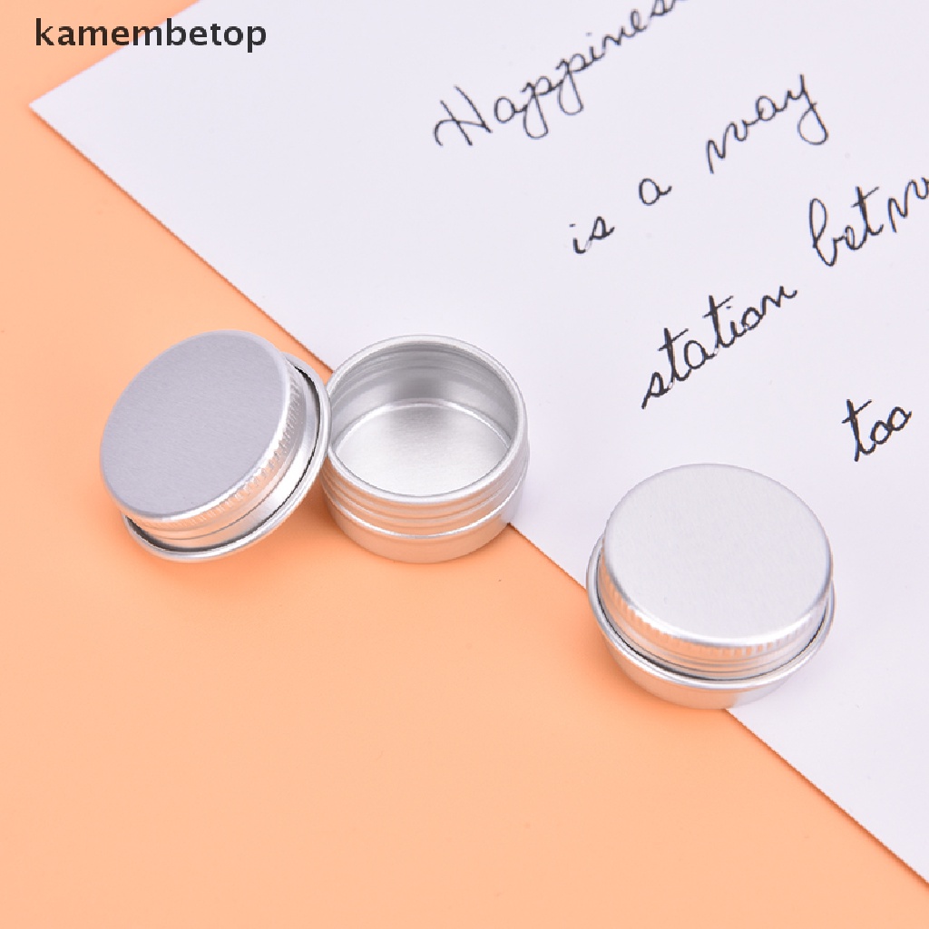 Bộ 10 Lọ Thiếc Nhôm 5ML Đựng Mỹ Phẩm Tiện Dụng