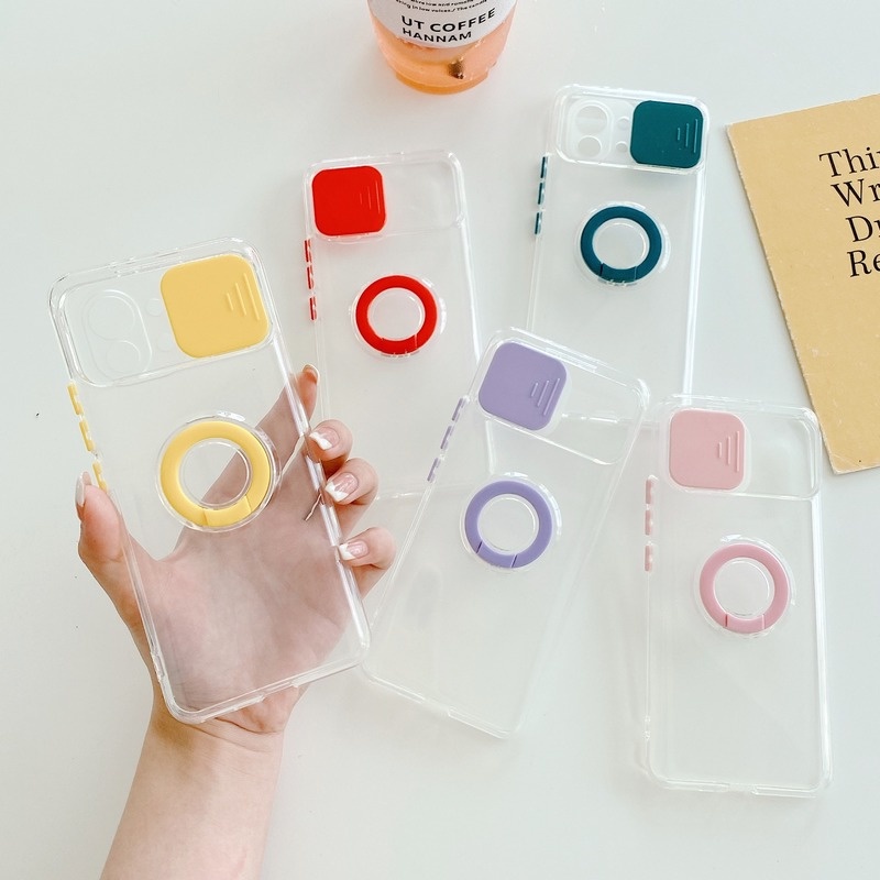 Casing Xiaomi Mi 11 Pro Colorful Phone Holder Case for Xiaomi Mi Poco M3 Redmi Note 10 9 9T Pro 4G 5G Camera Protection Phone Cover