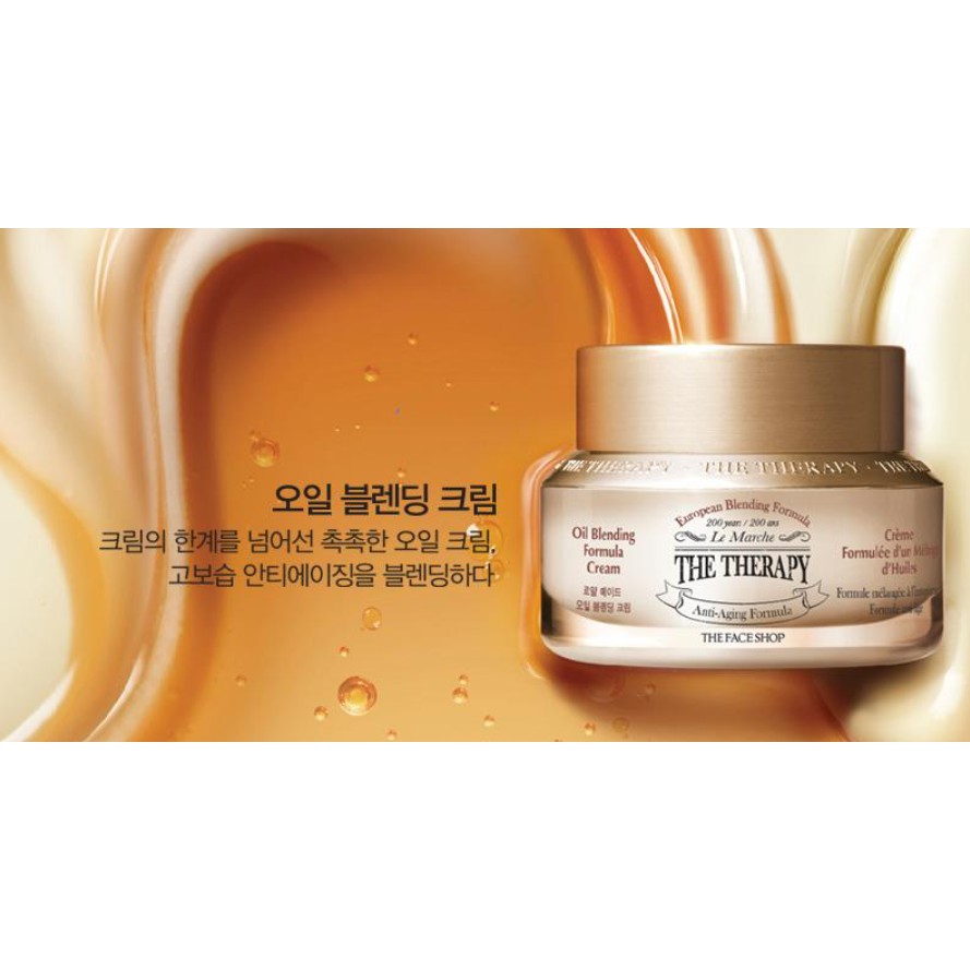 [THE FACE SHOP_Auth] Kem Dưỡng Ngăn Ngừa Lão Hóa THE THERAPY OIL BLENDING Cream TFSN20