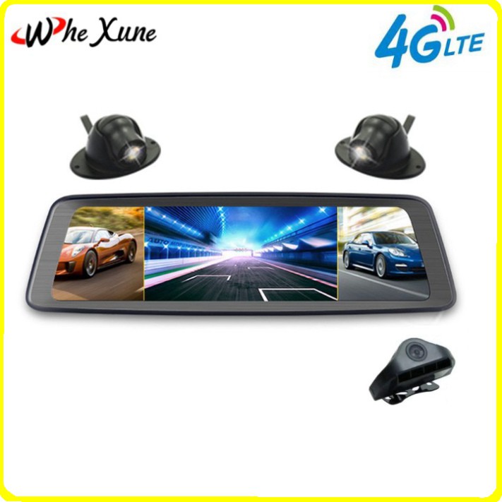 Sản phẩm Camera hành trình 360 độ ô tô. Thương hiệu cao cấp Whexune - K950 (tích hợp 4 camera, Android Wifi GPS) .