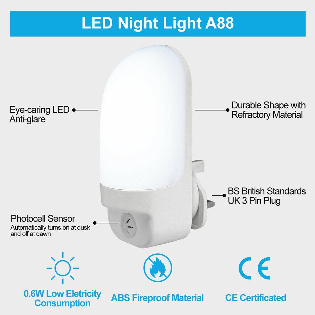 Đèn Ngủ Led Cảm Biến Tiết Kiệm Năng Lượng Dawn P4P8