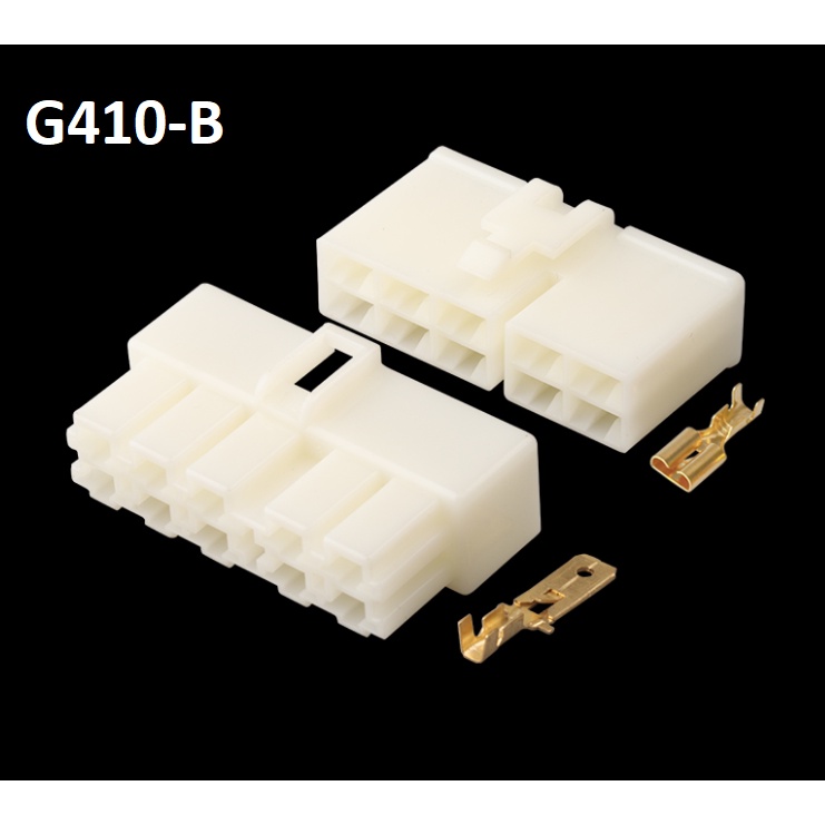 G410-Giắc cắm Đầu nối xe điện trên ô tô 10 lỗ 6.3mm