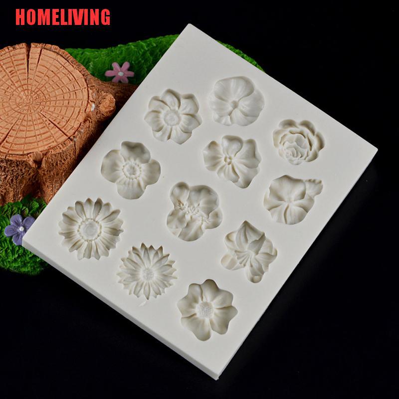 Khuôn Silicone Tạo Hình Hoa Hướng Dương 3D Trang Trí Bánh