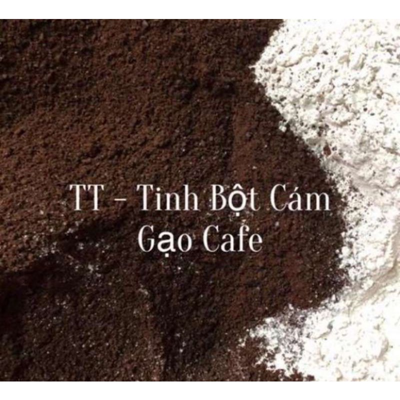 500gr cám gạo cafe tắm trắng tẩy da chết handmade