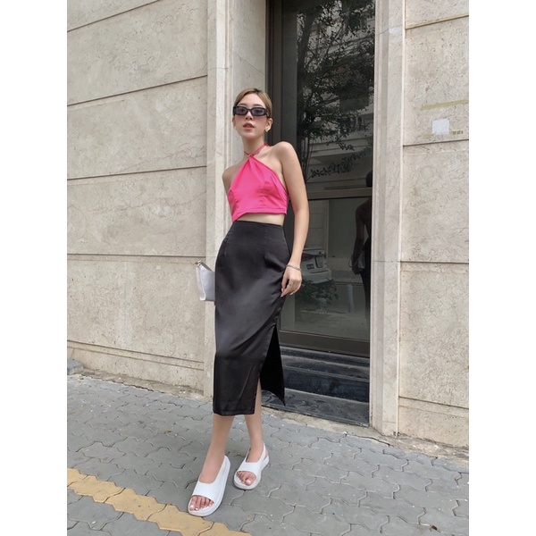 Chân Váy Lụa Xẻ Tà 2 bên LADY STYLE & OUTFITS | BigBuy360 - bigbuy360.vn