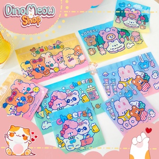 Bao bì squishy/ Túi zip chống nước/ Túi đựng đồ trong suốt Milkjoy dễ thương