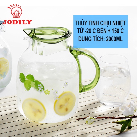 Bình Thủy Tinh Chịu Nhiệt Cao Cấp Jodily StarHome - Chịu Nhiệt Từ -30°C-150°C