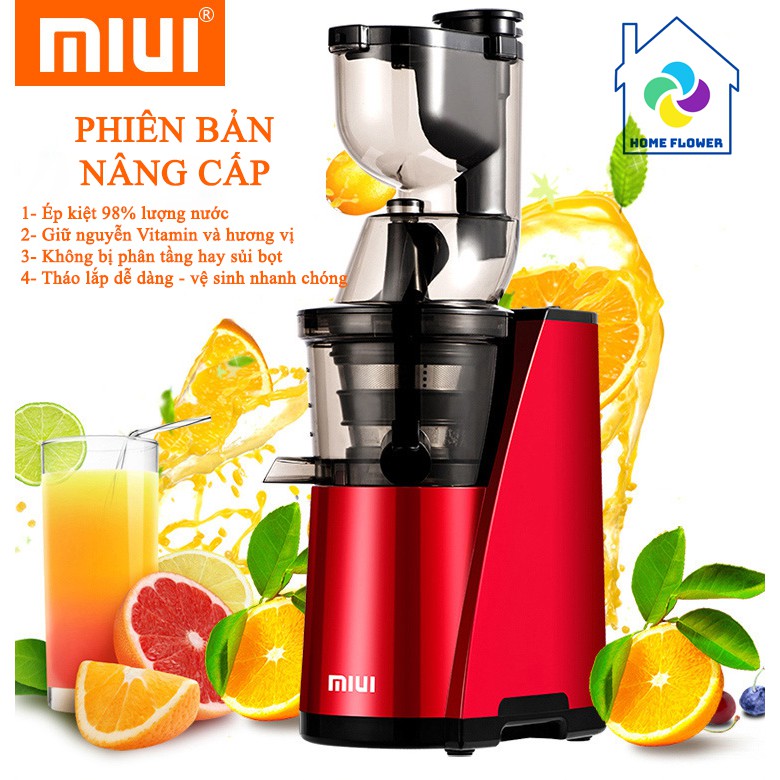 Máy ép trái cây tốc độ chậm - Lưới lọc nâng cấp - Ép kiệt 95% nước - Máy ép chậm cao cấp nội địa Trung Quốc MIUI