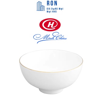 Bộ bát ăn cơm viền vàng 12k - 11cm - sứ minh châu - bộ 6c và bộ 10c