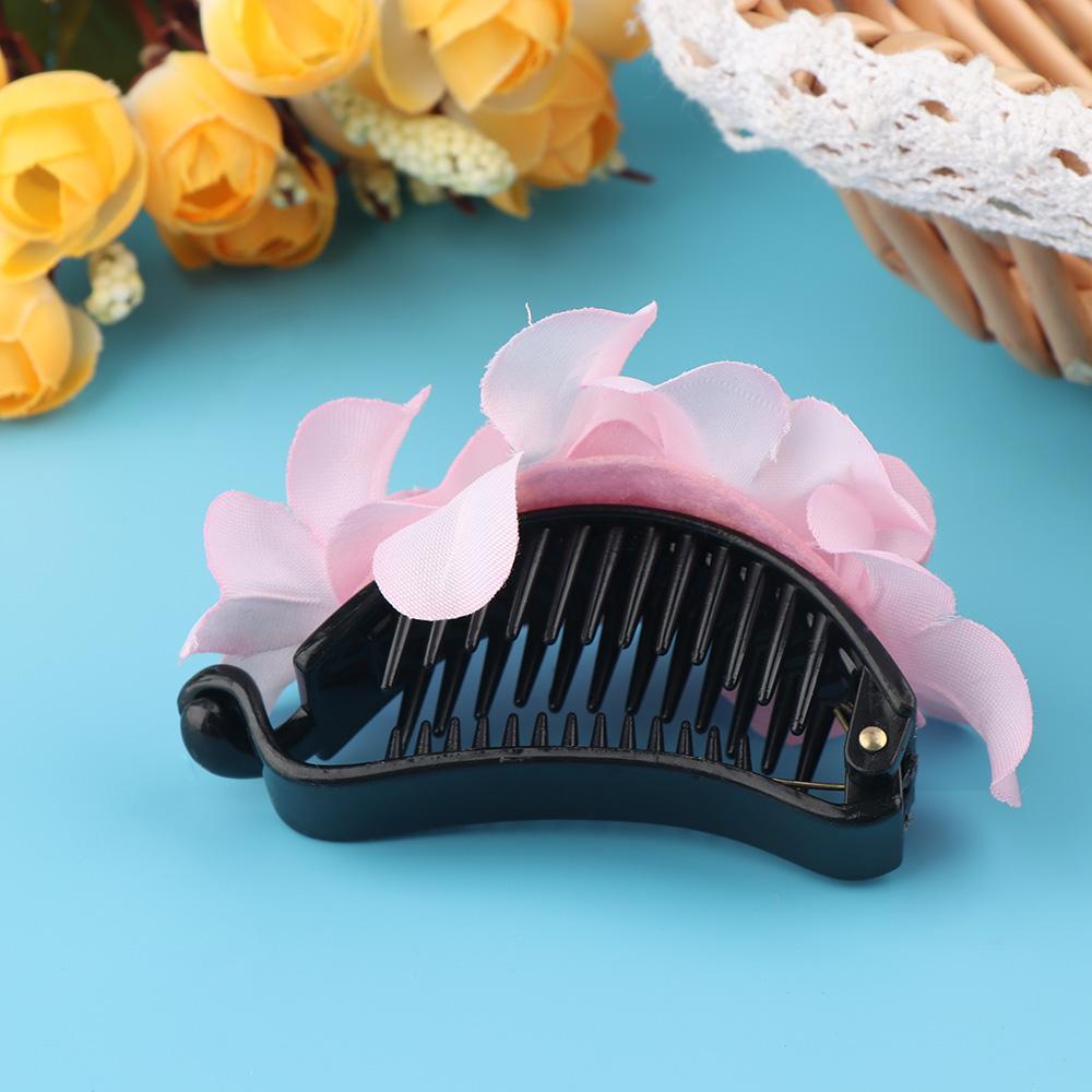 Kẹp Tóc Càng Cua Hình Hoa / Chuối Thanh Lịch Cho Nữ