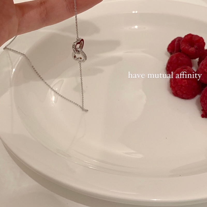 Dây chuyền trang trí mặt hình trái tim thời trang mùa hè phong cách Hàn Quốc dành cho nữ