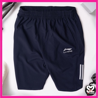 Quần lining thể thao nam, quần short li-ning thể thao cao cấp vải gió đẹp thoáng mát co dãn mềm