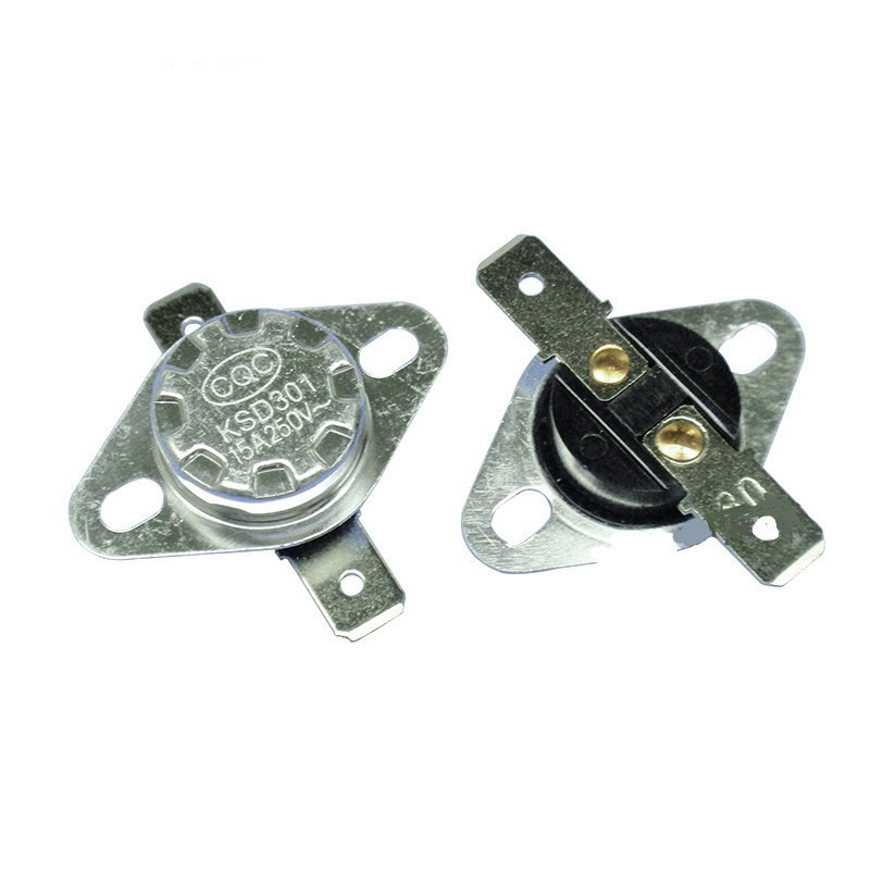 Set 2 Công Tắc Bảo Vệ Nhiệt ksd301 15a 250v 55c 60c 80c 85c 120c 150c