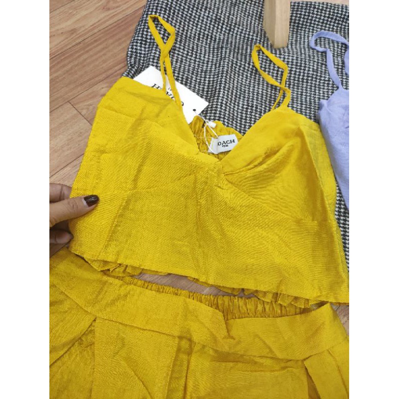 set áo dây xoắn ngực quần short ống rộng ( hình thật) | BigBuy360 - bigbuy360.vn