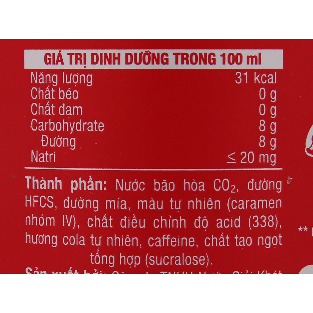 1 Chai nước ngọt có gas Coca Cola 1.5L