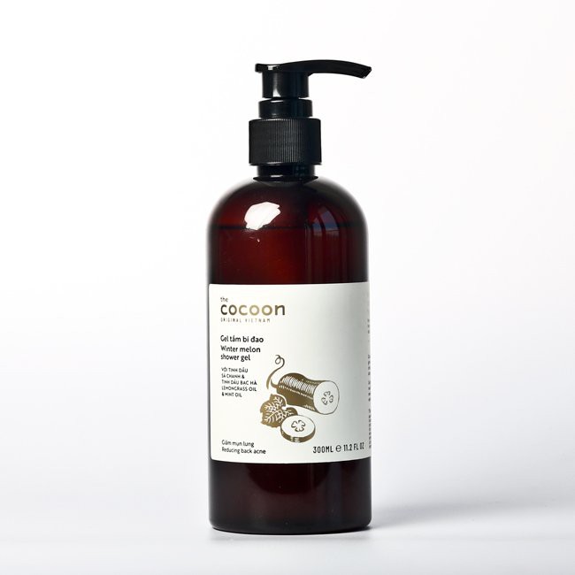 Bộ Gel tắm bí đao Cocoon 300ml + Cà phê Đăk Lăk làm sạch da chết Cocoon 200ml