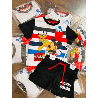 Bộ cộc HM mickey mouse kẻ 11-22kg