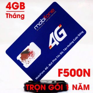 SIM MOBIFONE 4G F500N/MDT250 - DÙNG MẠNG 1 NĂM