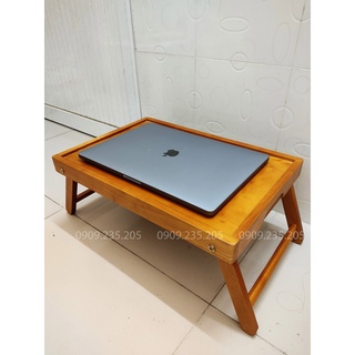 Bàn ăn mini chân gập đa năng-bàn gỗ gấp gọn màu vàng