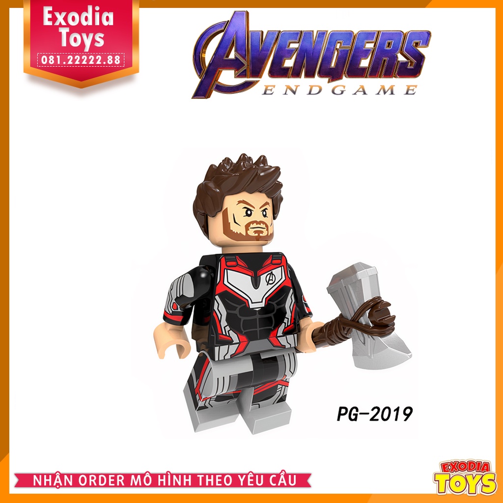 Xếp hình Marvel Minifigure Nhân vật siêu anh hùng Avengers Endgame- Đồ Chơi Lắp Ghép Sáng Tạo - POGO PG8232