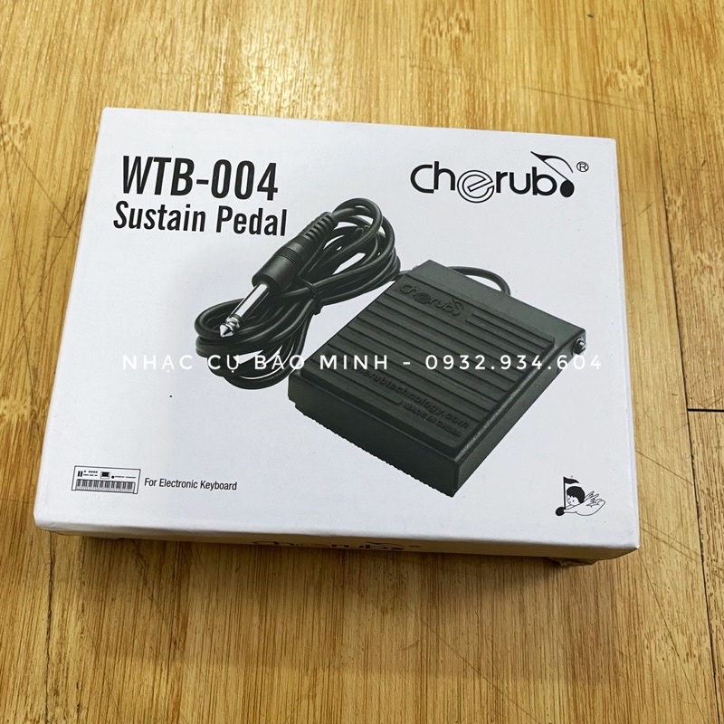 Pedal Cherub WTB-004 cho Đàn Organ, Piano, Trống Điện Tử - Bàn đạp tạo tiếng vang Sustain Keyboard