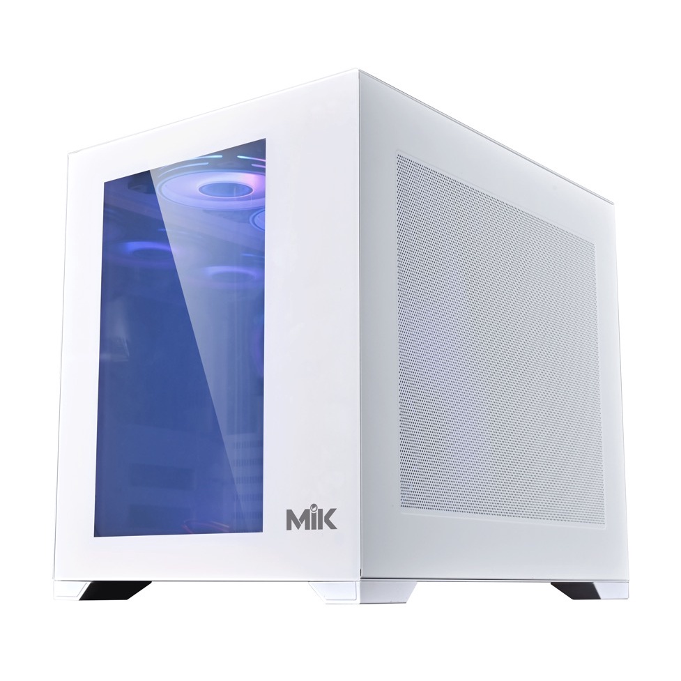 Vỏ case máy tính MIK LV12 - BLACK /WHITE  Chính hãng BH 12 tháng
