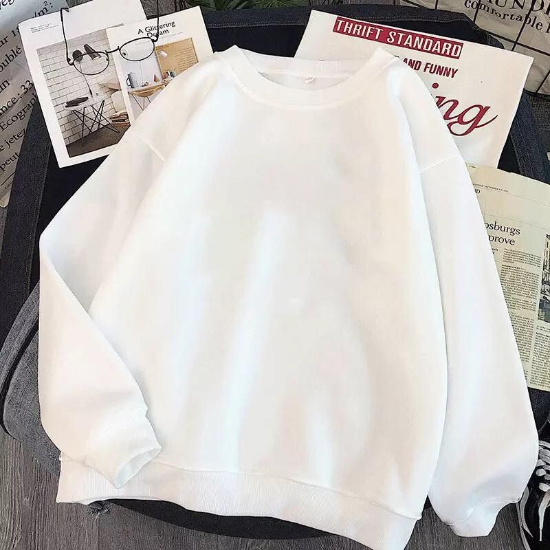 [4 màu] Áo nỉ Hoodie, sweater trơn form suông rộng có mũ unisex cho nam nữ, chất nỉ bông