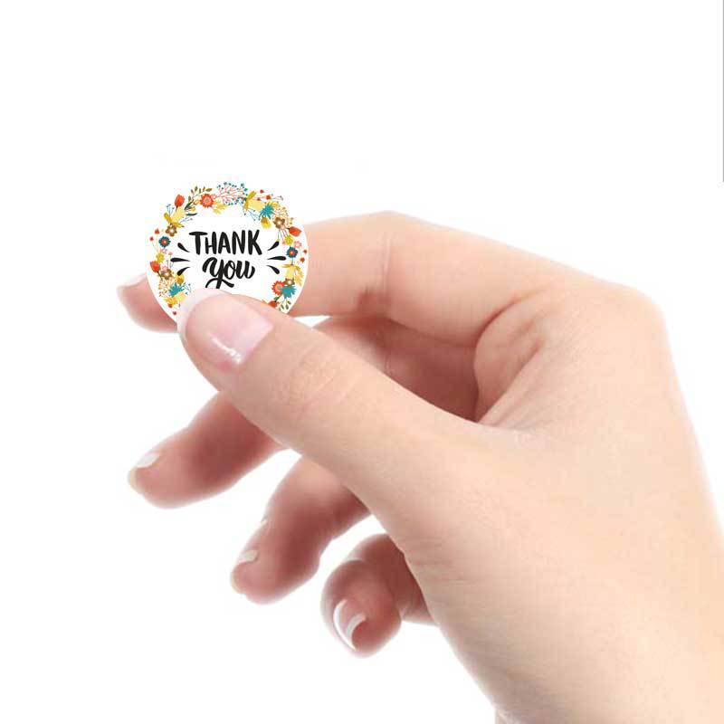 Cuộn 500 tem decal Cám ơn khách hàng chữ "Thank you for your order" tự dính dán đơn hàng TK-W72