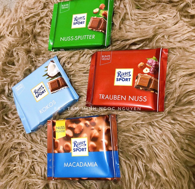 Socola Ritter Sport - Hàng xách tay Đức 100%