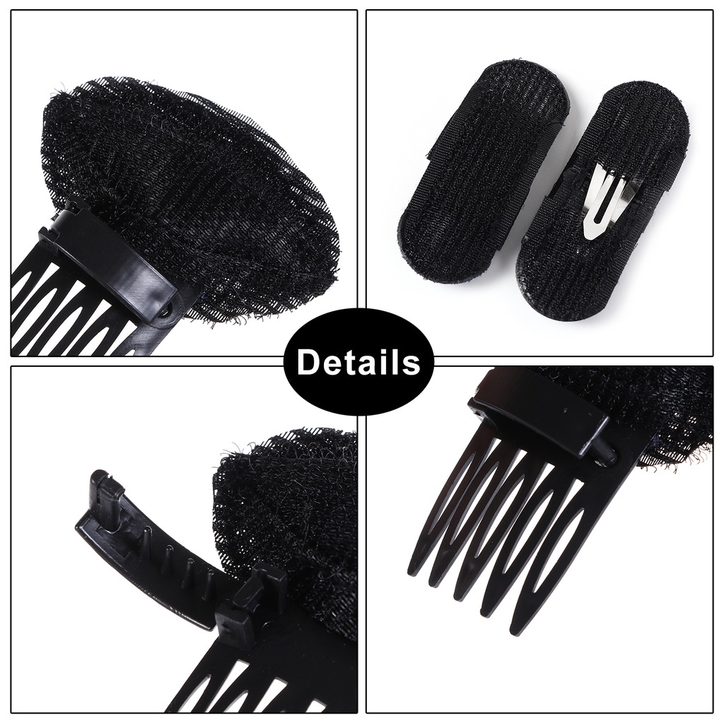 [Hàng mới về] Set 1 / 4 Đệm Làm Phồng Tóc Tạo Kiểu Công Chúa Đáng Yêu Cho Nữ Diy