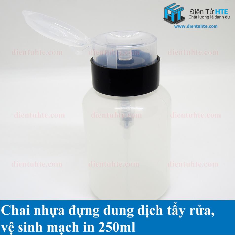 Chai nhựa đựng dung dịch vệ sinh - tẩy rửa mạch in 250ml