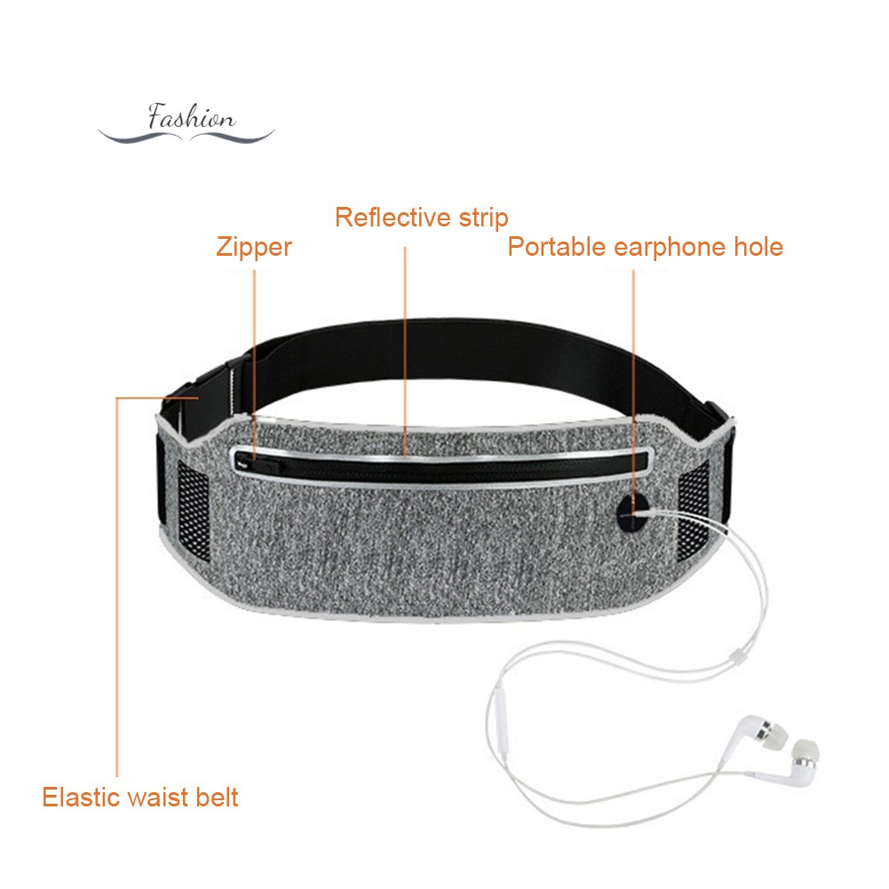 Túi đựng điện thoại có đai đeo quanh eo thiết kế siêu mỏng dùng khi tập thể thao