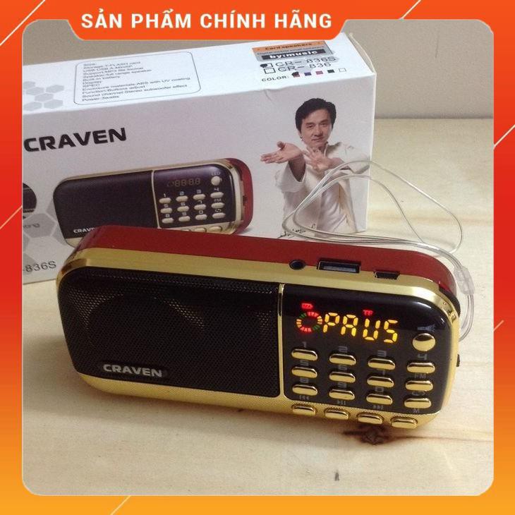 Đài Nhe FM, Nghe Thẻ Nhớ Craven CR - 836s Kèm Thẻ 8GB