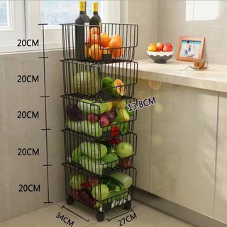 Giá Để Đồ Nhà Bếp 5 Tầng Có Bánh Xe Đa Năng TI0436