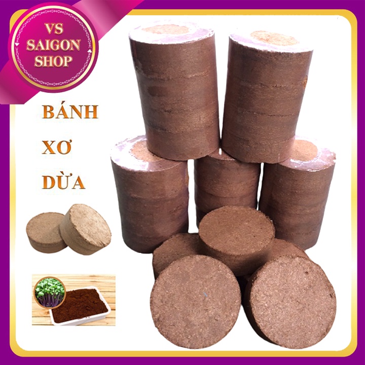 BÁNH XƠ DỪA: GIÁ THỂ SẠCH TRỒNG RAU, CÂY ĂN TRÁI, ƯƠM MẦM