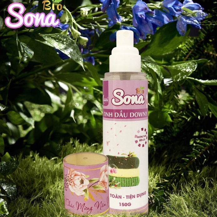 Xả khô quần áo SONA 150ml hương Lộc Bắc xịt thơm quần áo lưu hương lâu 48h làm mềm vải chống ẩm mốc tiết kiệm nước
