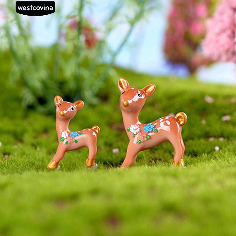 Mô Hình Chú Hươu Mini Trang Trí Tiểu Cảnh