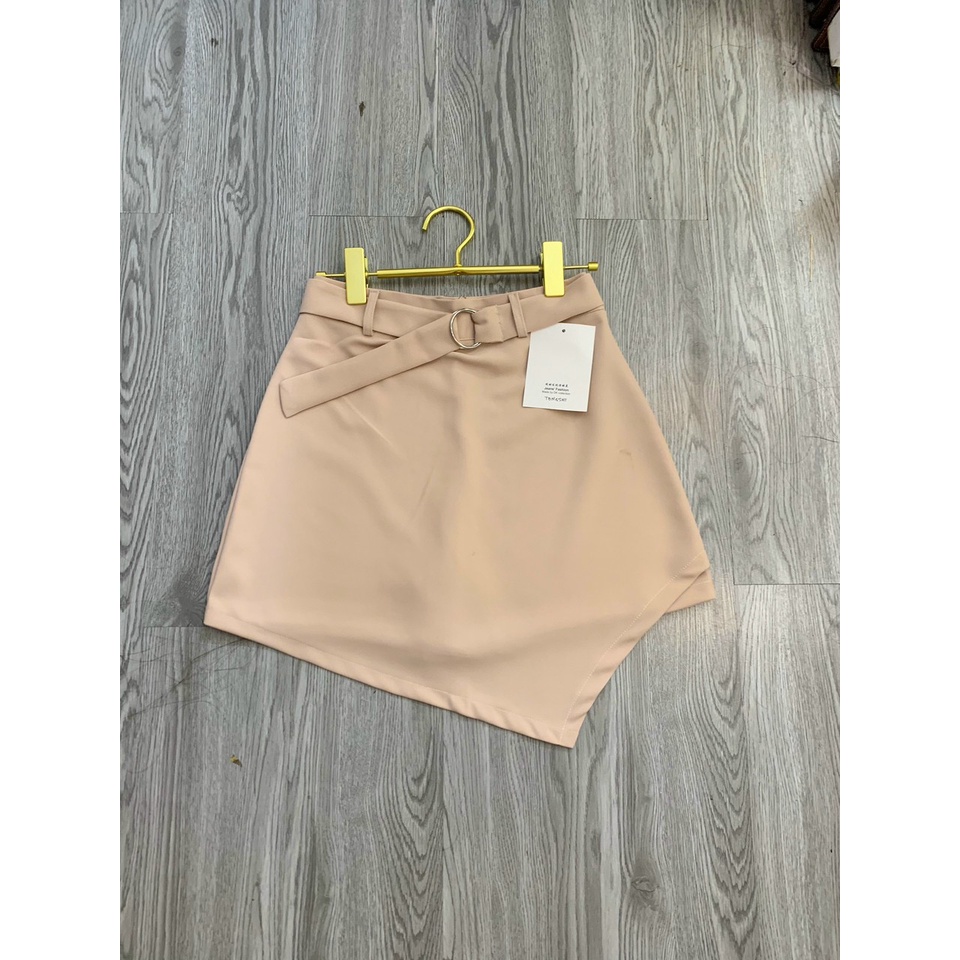 Quần Giả Váy Vạt Chéo Cạp Cao - Quần Váy Kèm Đai Cao Cấp - HANHAN SHOP