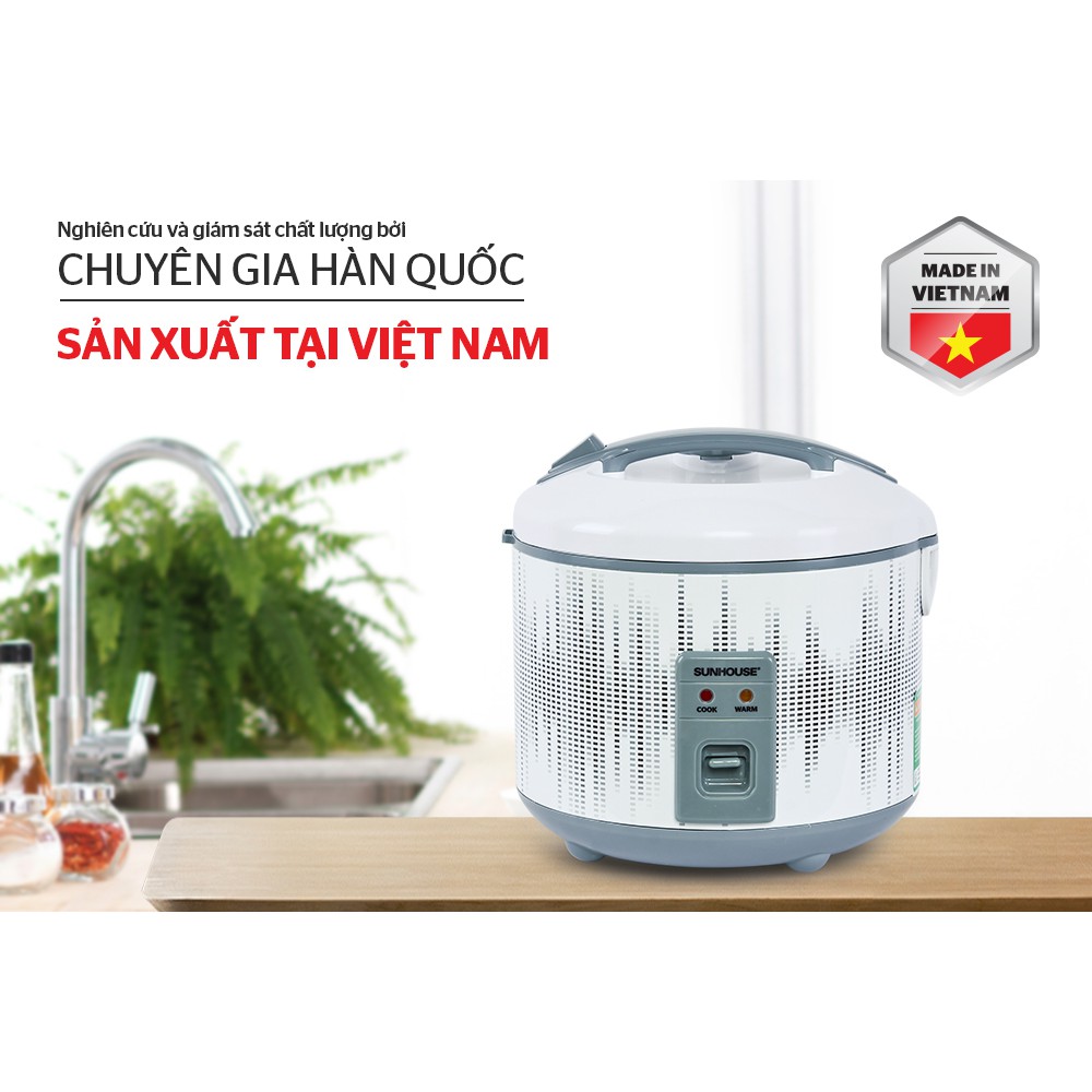 [Mã ELHADEV giảm 4% đơn 300K] Nồi cơm điện 1.8L SUNHOUSE SHD8601