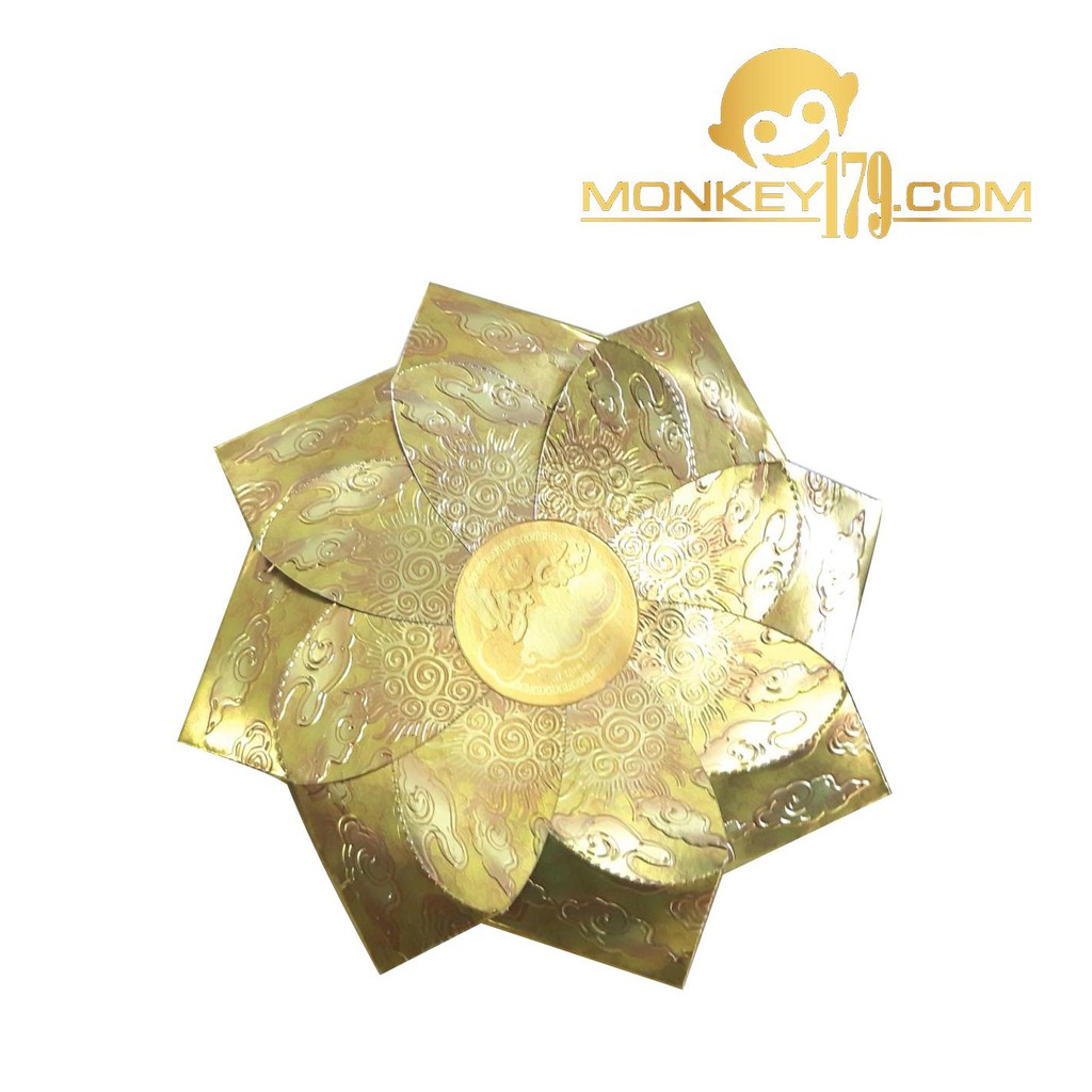 Tráp trà lễ 5 hộp - màu Vàng