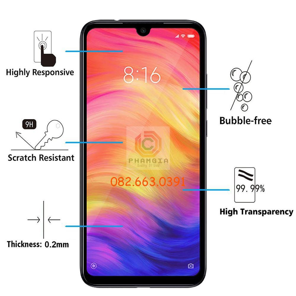 Kính cường lực Xiaomi mi Play full màn hình, full keo