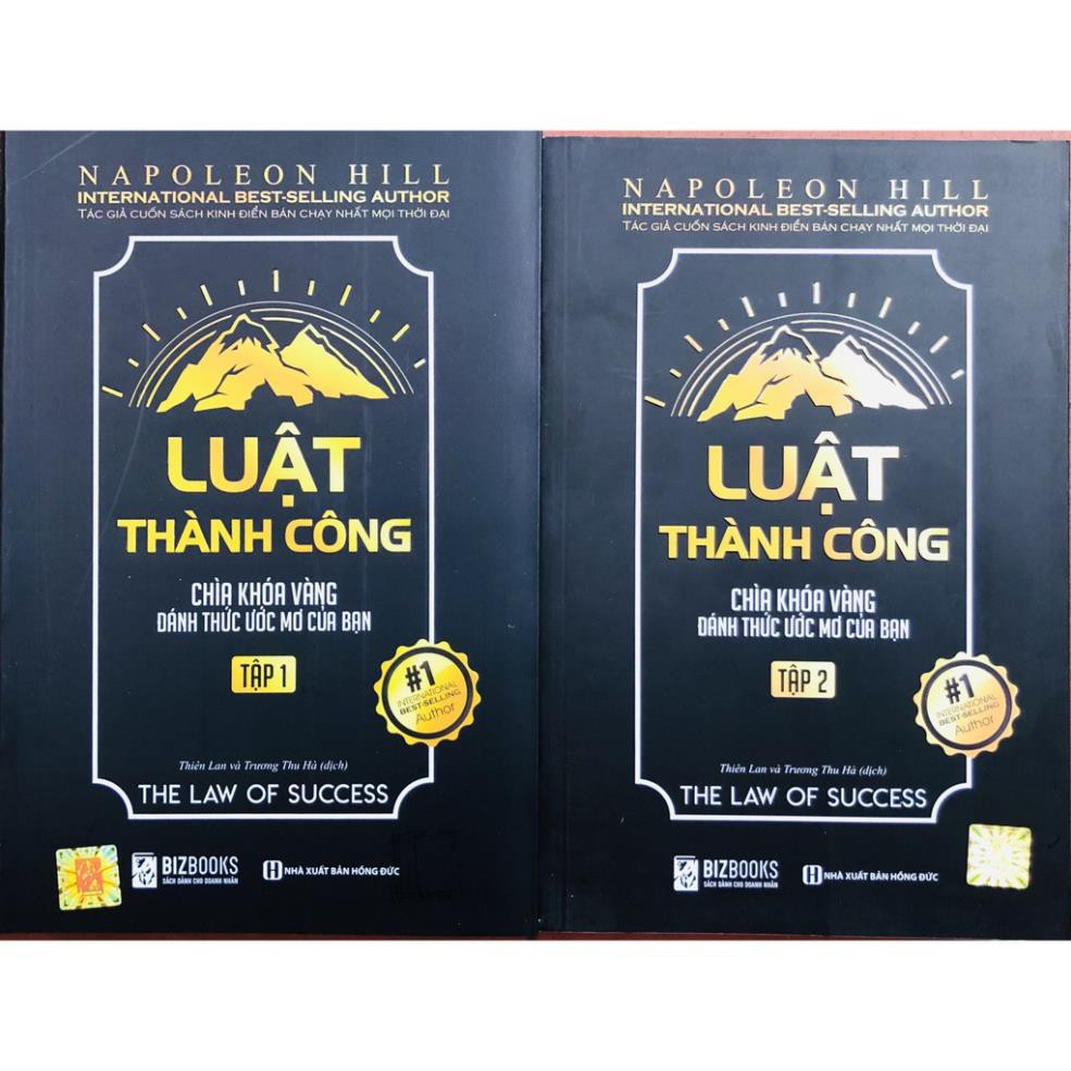 Sách - Combo Luật Thành Công: Chìa Khóa Vàng Đánh Thức Ước Mơ Của Bạn (tập 1 + 2)