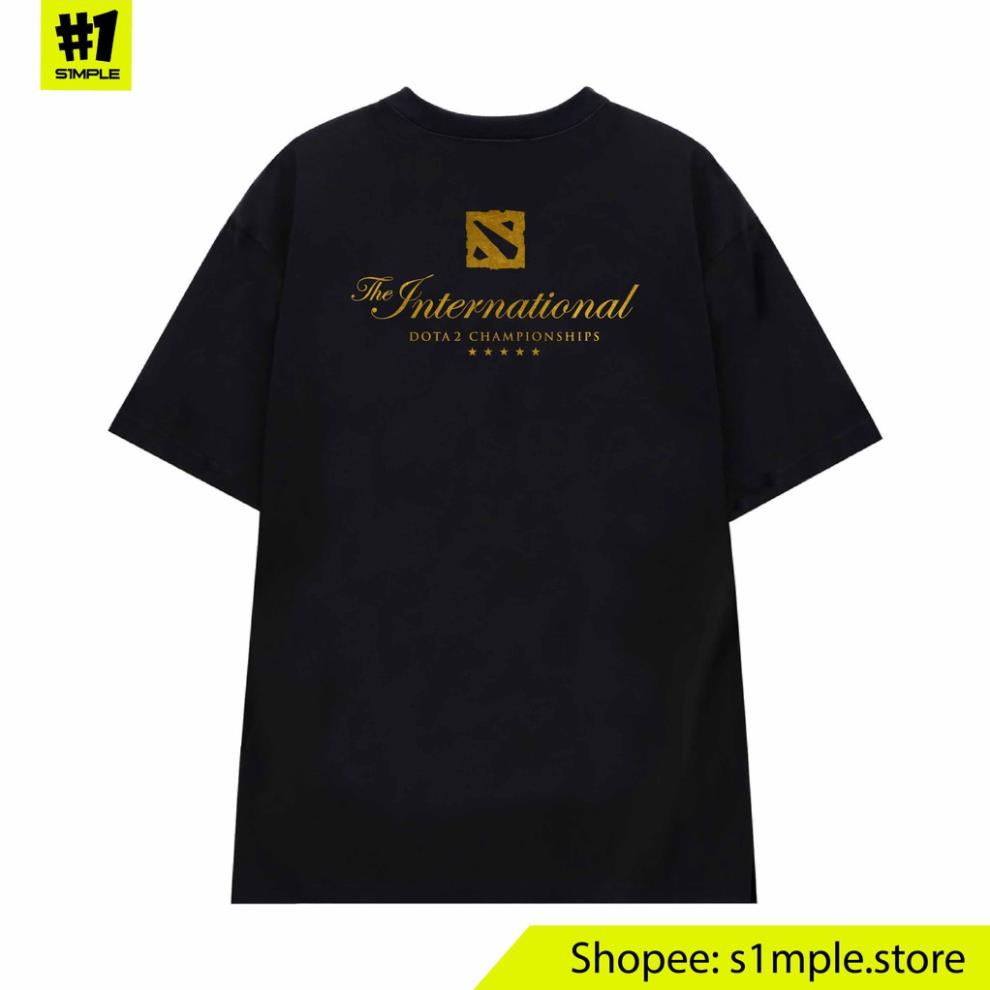 Áo Team Spirit TI10 Dota 2 họa tiết vàng gold cotton 100% dáng oversize